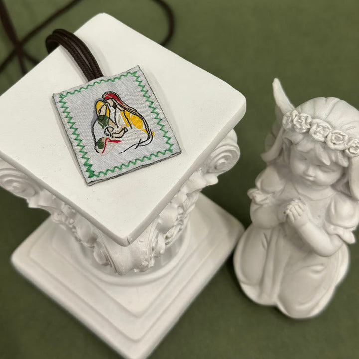 Christianartworkshop Sacred Jesus & Our Lady Scapular: Tender Reminder of Her Care - C - image 3