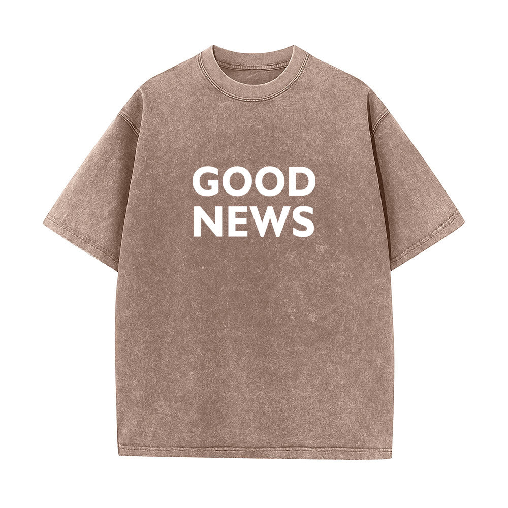 Christianartworkshop "For God So Loved the World" Unisex Washed T-Shirt - image 11