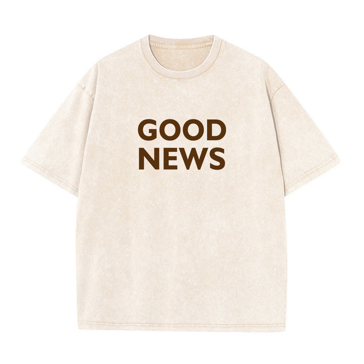 Christianartworkshop "For God So Loved the World" Unisex Washed T-Shirt - image 15