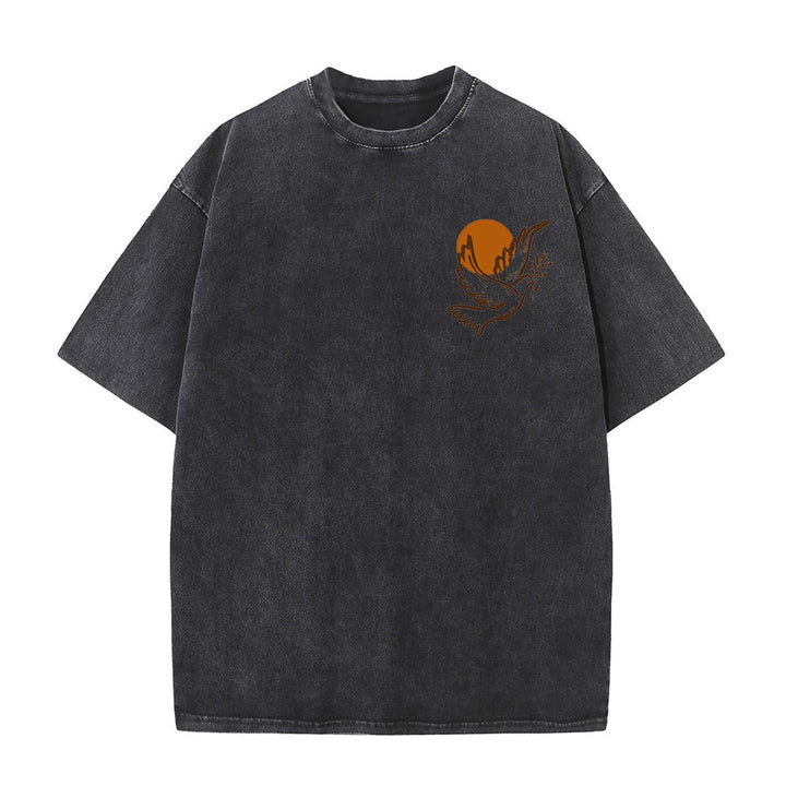 Christianartworkshop Spirit of the Lord and Freedom Unisex Washed T-Shirt - image 17