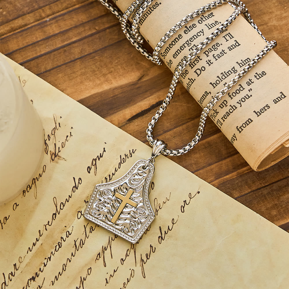 Christianartworkshop Ornate Cross Pendant Necklace: Steadfast Faith for Daily Wear - image 10