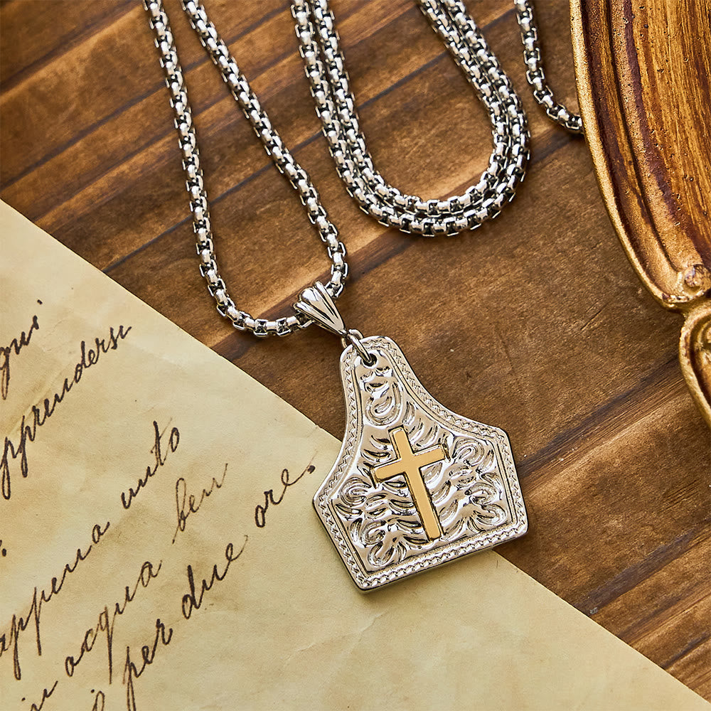 Christianartworkshop Ornate Cross Pendant Necklace: Steadfast Faith for Daily Wear - image 7