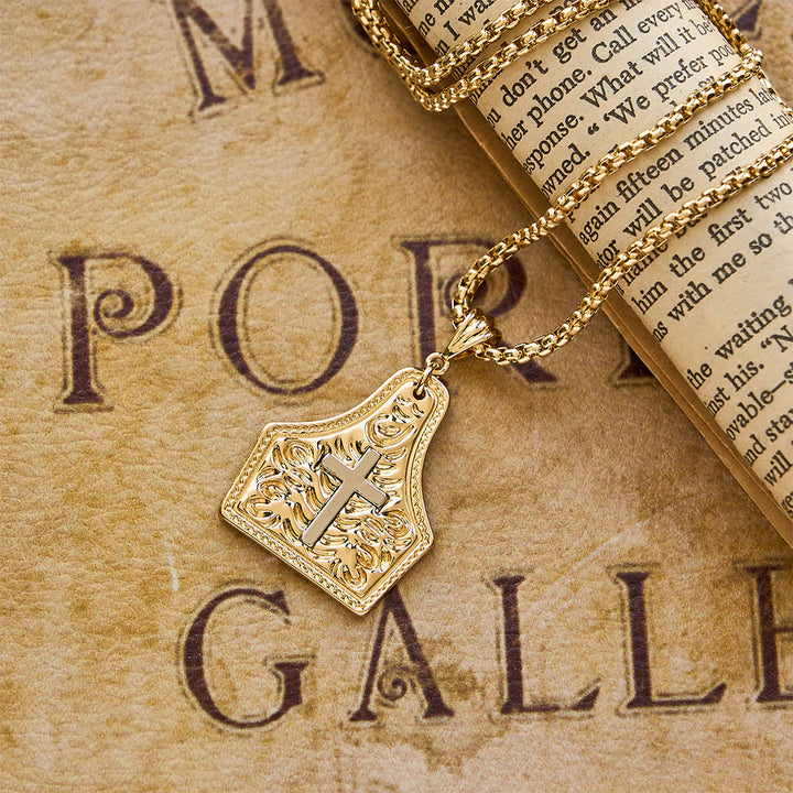 Christianartworkshop Ornate Cross Pendant Necklace: Steadfast Faith for Daily Wear - image 5