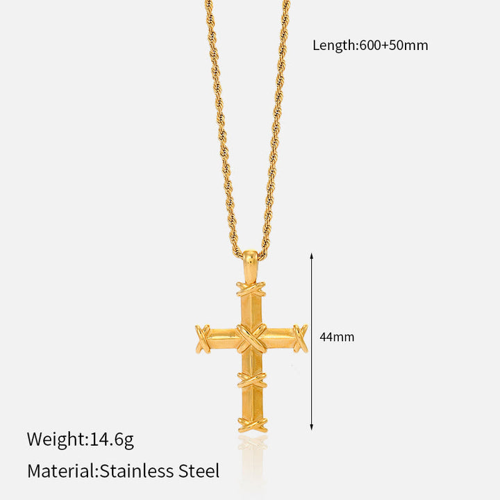 Christianartworkshop Multi-Design Cross Necklace: Quiet Reminder of His Faithfulness - A - image 2