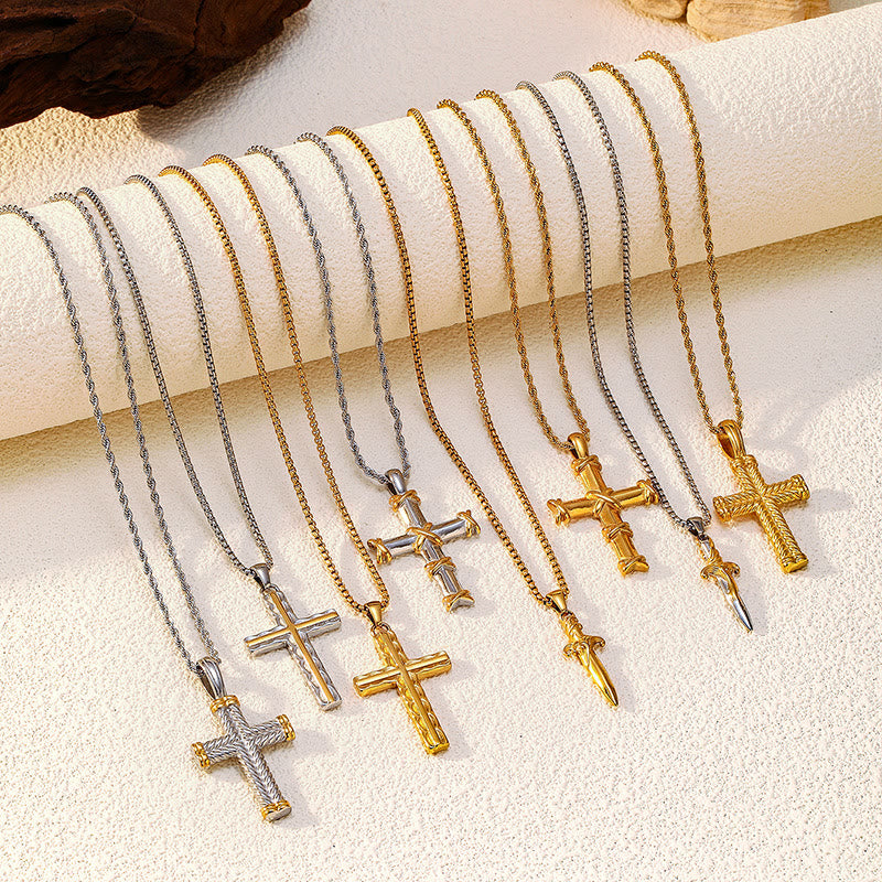 Christianartworkshop Multi-Design Cross Necklace: Quiet Reminder of His Faithfulness - image 1