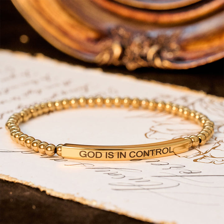Christianartworkshop GOD IS IN CONTROL Beaded Bracelet: His Sovereignty for Daily Wear - image 4