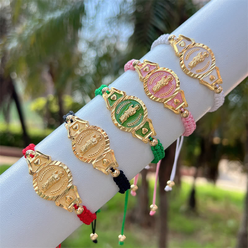 Christianartworkshop Multi-Cord Our Lady Bracelet: Quiet Reminder of Her Care - image 1