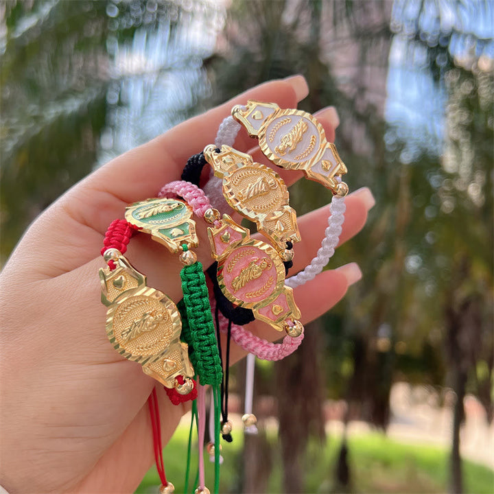 Christianartworkshop Multi-Cord Our Lady Bracelet: Quiet Reminder of Her Care - image 0