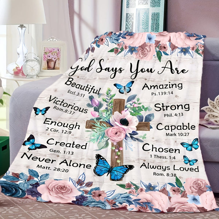 Christianartworkshop God Says You Are Faith Blanket: His Affirmation in Comfort - image 2
