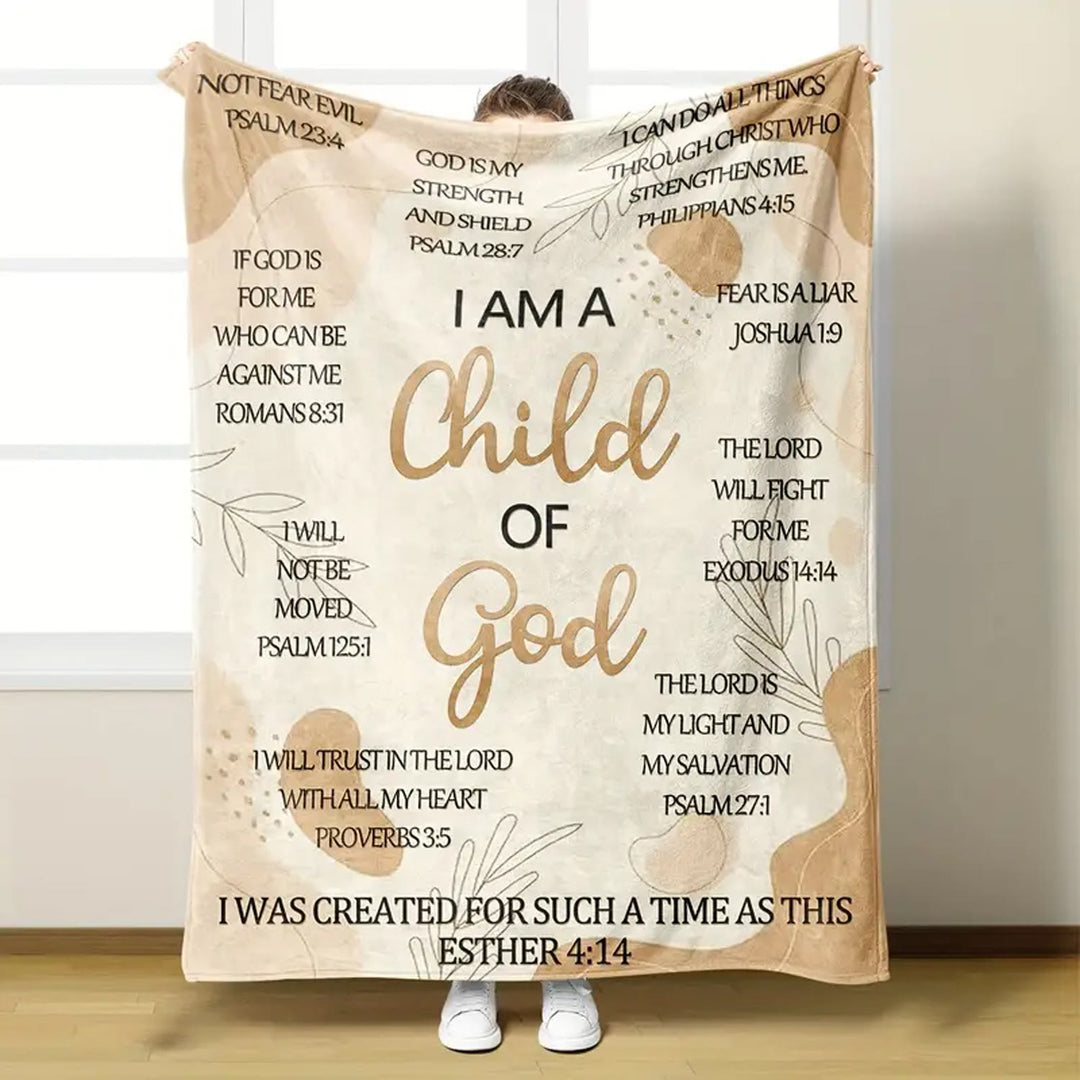 Christianartworkshop I Am A Child of God Faith Tapestry: His Identity in Comfort - Child of God - 59.1''*78.7''/150*200cm - image 0
