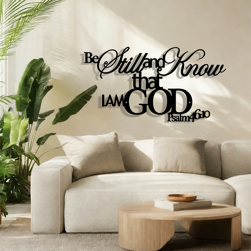 Christianartworkshop Be Still and Know Metal Wall Decor: His Peace in Spaces - image 3