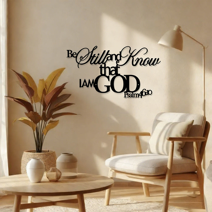 Christianartworkshop Be Still and Know Metal Wall Decor: His Peace in Spaces - image 5
