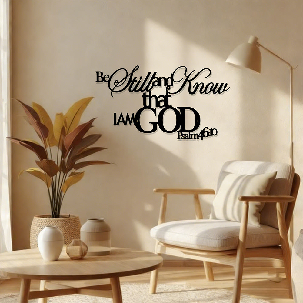 Christianartworkshop Be Still and Know Metal Wall Decor: His Peace in Spaces - image 5