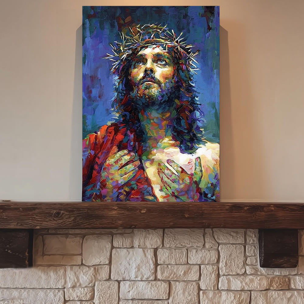 Christianartworkshop Colorful Devotion Jesus Wall Print: Quiet Reminder of His Grace - image 2
