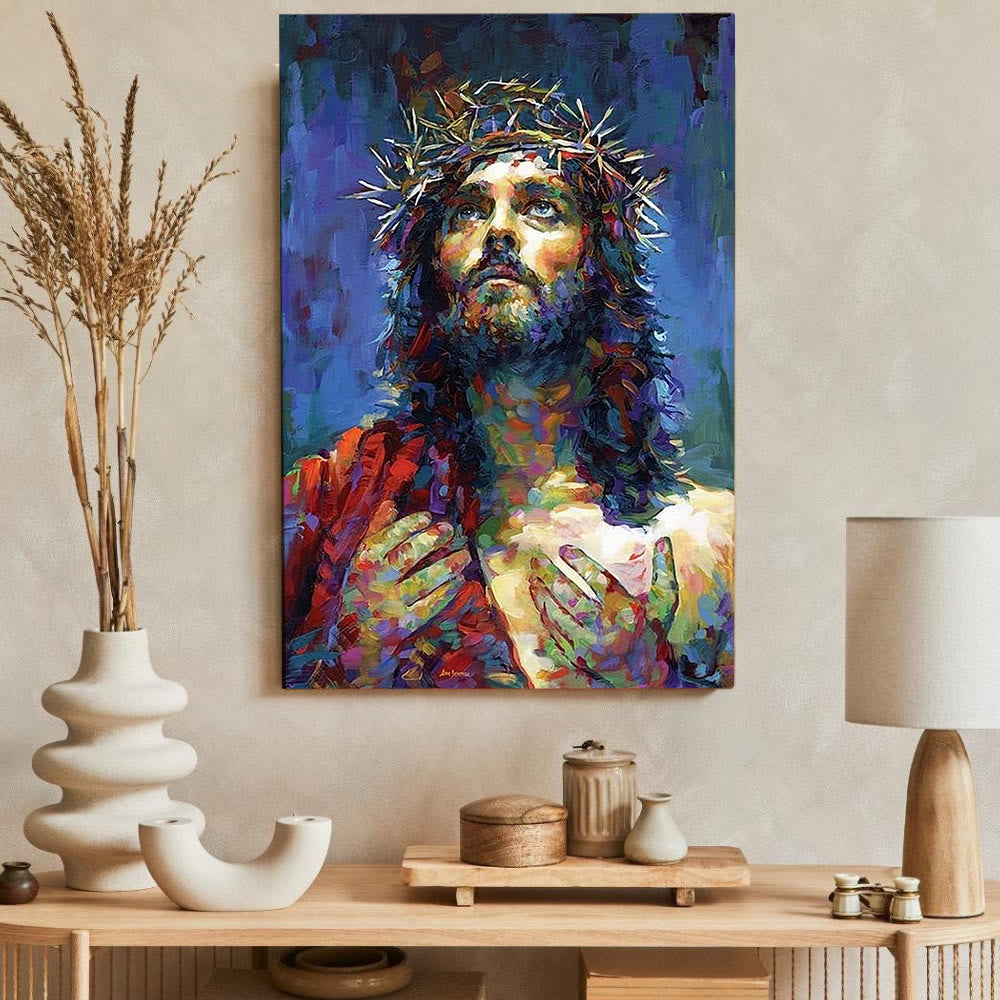 Christianartworkshop Colorful Devotion Jesus Wall Print: Quiet Reminder of His Grace - image 4