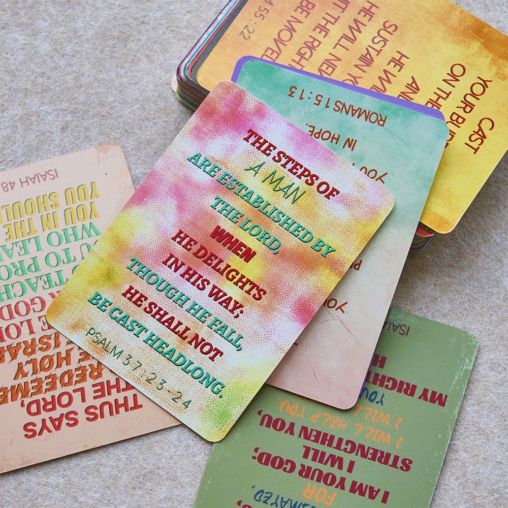 Christianartworkshop Colorful Verse Cards: Soothing Grace for Daily Pauses - 50 Verse Cards - image 0