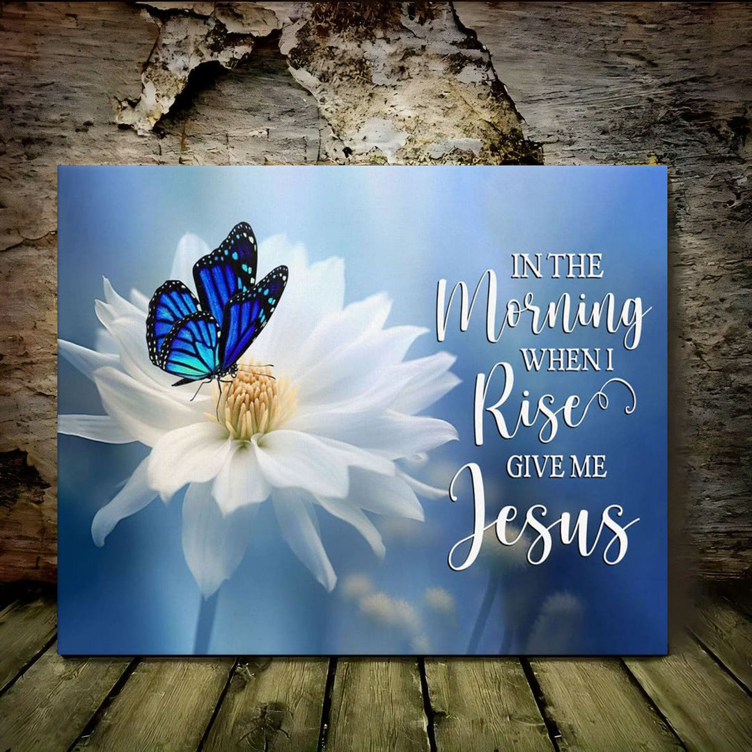 Christianartworkshop In the Morning When I Rise Wall Art Print: His Peace in Dawn’s Light - Framed Canvas Painting - 15.75''*11.81''0.71"/40*30*1.8cm - image 0