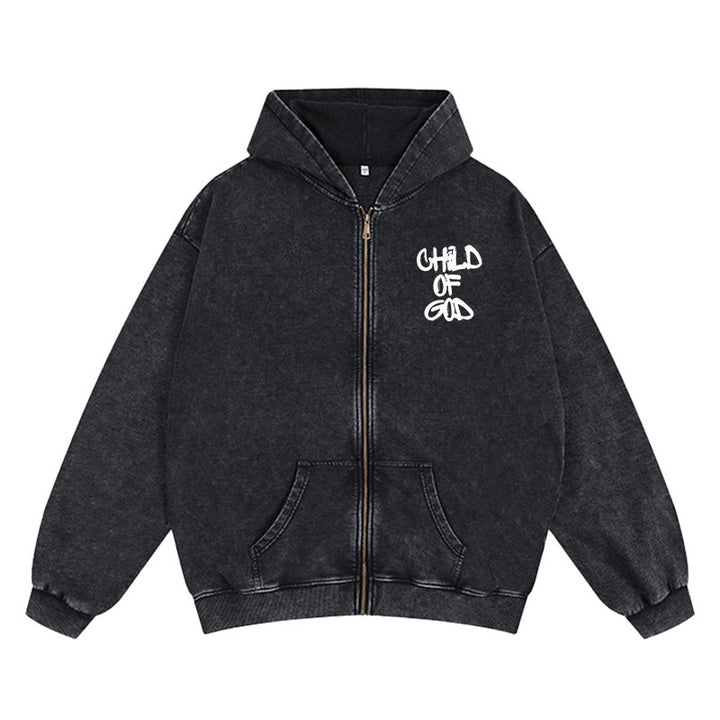 Christianartworkshop Child of God Hooded Jacket: Psalm 23 Comfort Statement - image 5
