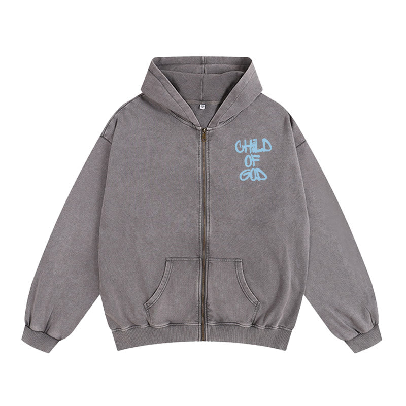 Christianartworkshop Child of God Hooded Jacket: Psalm 23 Comfort Statement - image 1