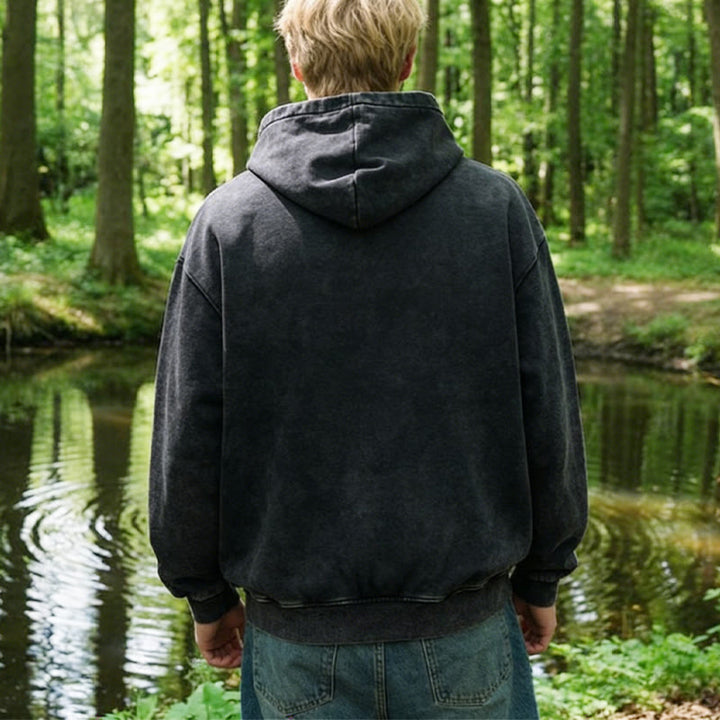 Christianartworkshop St. Benedict Cross Zip-Up Hooded Jacket: Faith Protection for Daily Wear - image 6