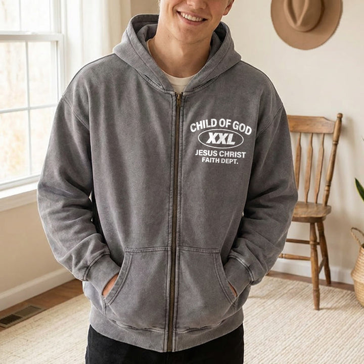 Christianartworkshop Child of God Identity Zip-Up Hooded Jacket: Merge Faith & Street-Style Expression - image 9