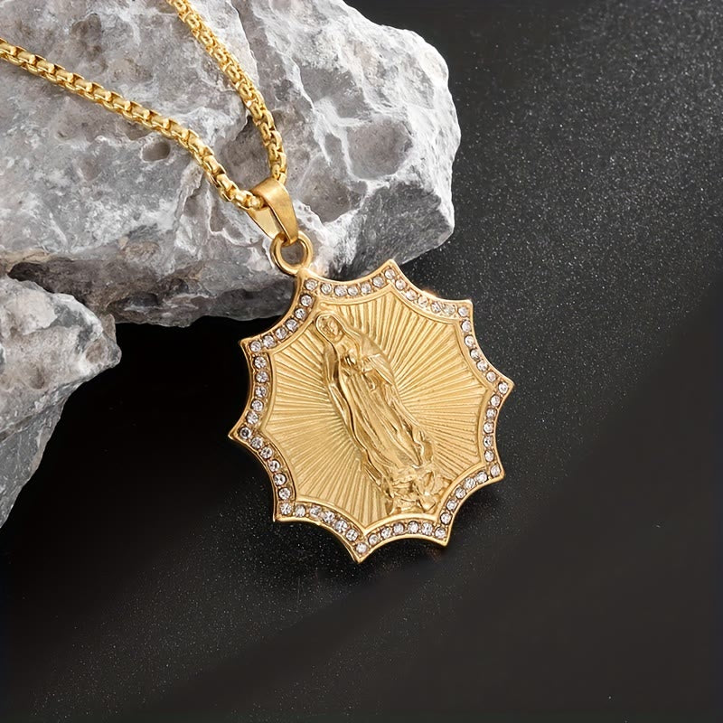 Christianartworkshop Divine Care Our Lady Necklace: Quiet Reminder of Her Presence - image 1