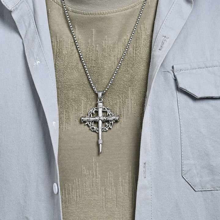 Christianartworkshop Three-Style Cross with Thron Necklace: Quiet Reminder of His Redemption - image 5