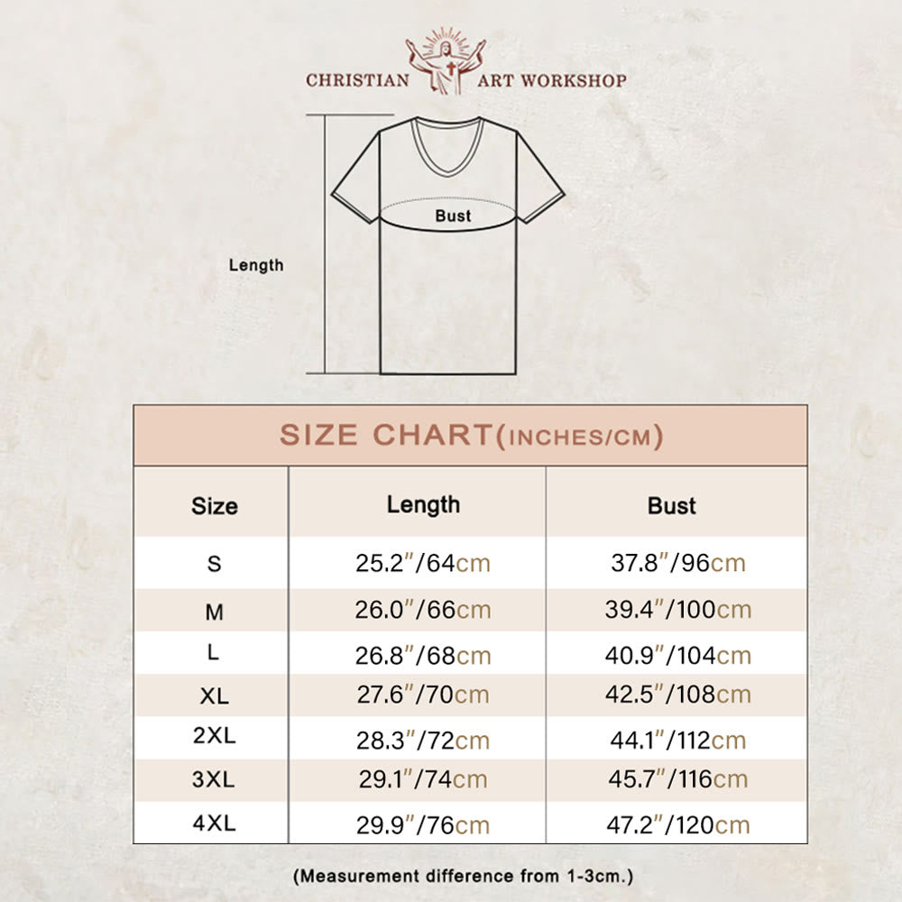 Christianartworkshop Women's Faith Christian But God Bible Verse Print V-Neck T-shirt - image 1