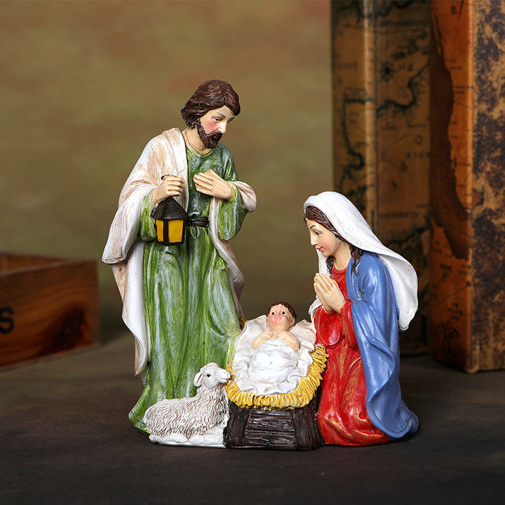 Christianartworkshop Holy Family Light Desktop Ornament: Stylish Reminder of His Tender Birth - image 3