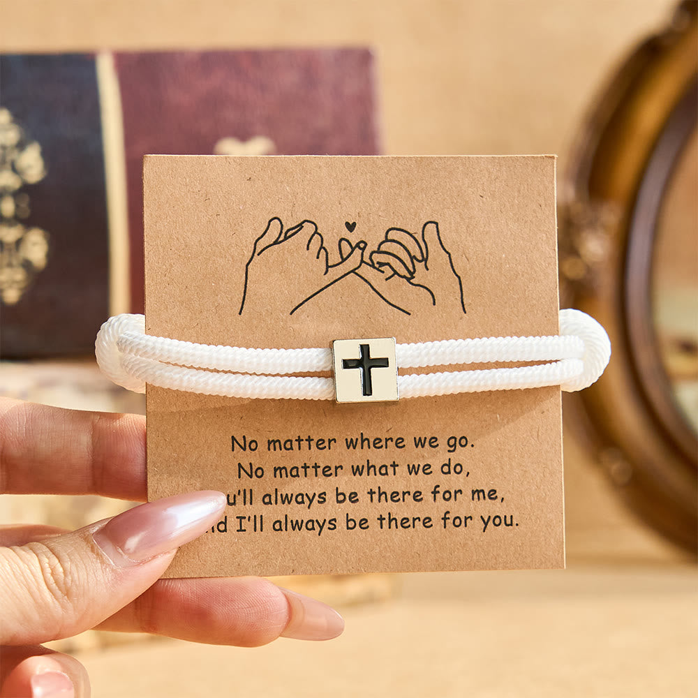 Christianartworkshop Milano Rope Cross Bracelet with Gift Card: Thoughtful Blessing for Baptism & Milestones - image 9