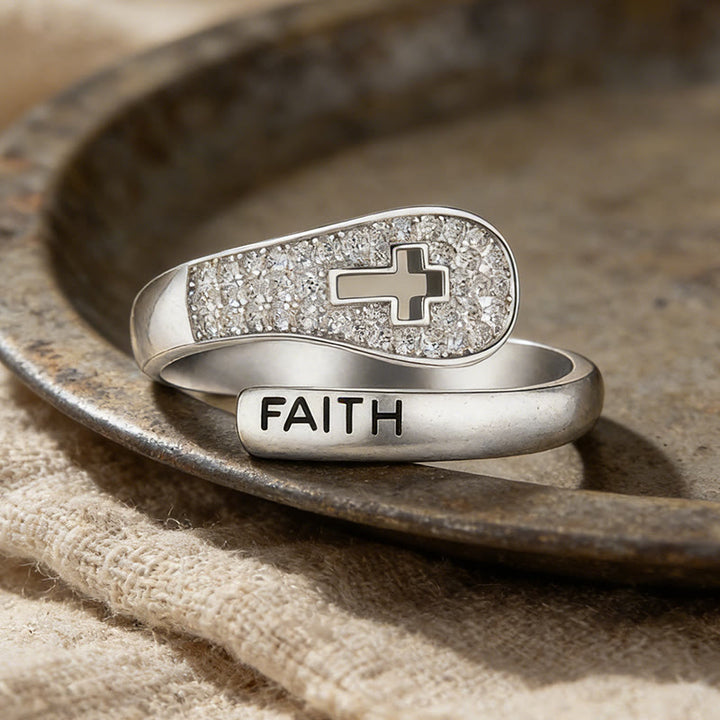 Christianartworkshop Faith & Cross Layered Ring: Embody His Unchanging Presence - image 6