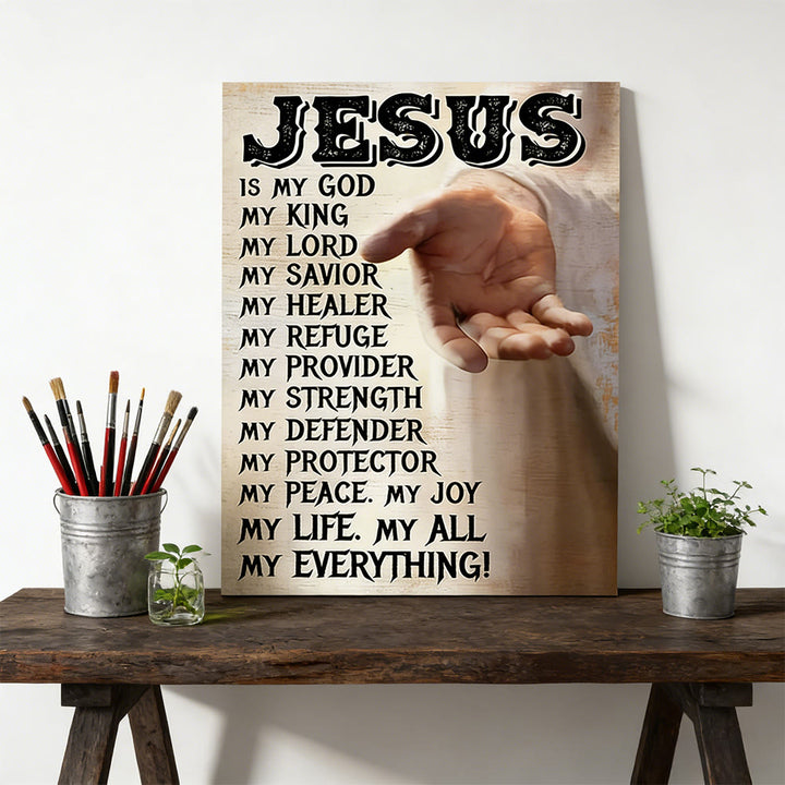 Christianartworkshop Outstretched Hand of Jesus Wall Art Print: Daily Reminder of His Love and Care - image 2