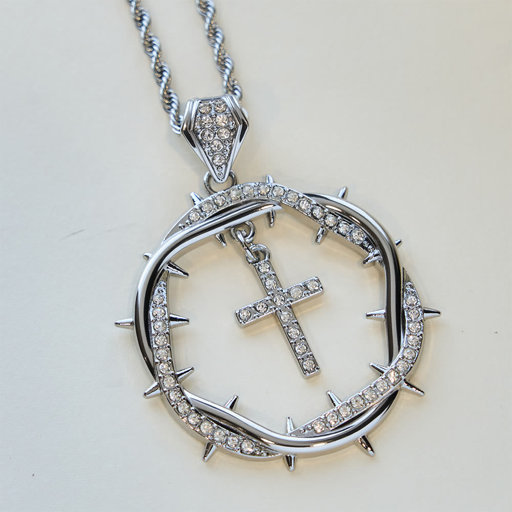 Christianartworkshop Thorn Crown & Cross Pendant: Faith & Grace Reminder for Daily Wear - image 7
