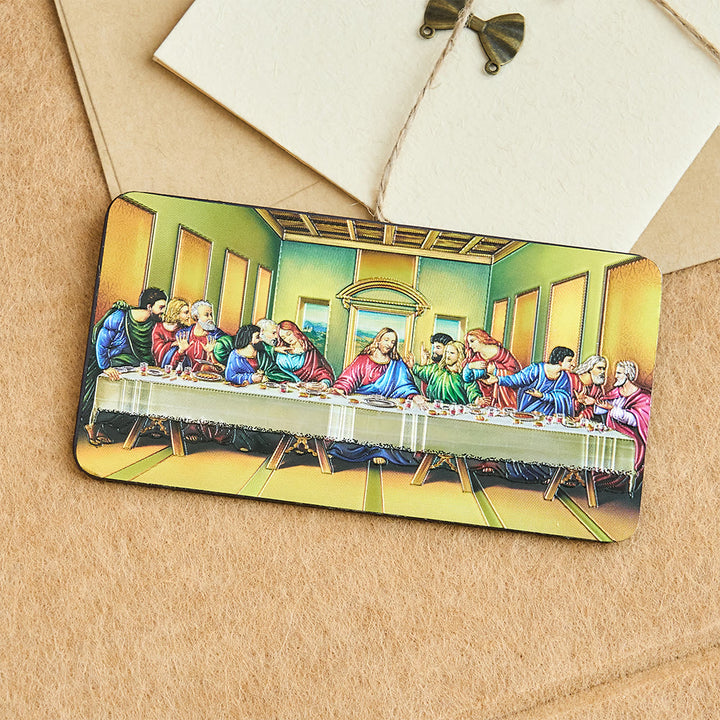 Christianartworkshop The Last Supper Resin Fridge Magnet: Daily Reminder of Jesus’ Final Meal and Sacrifice - Yellow - image 5