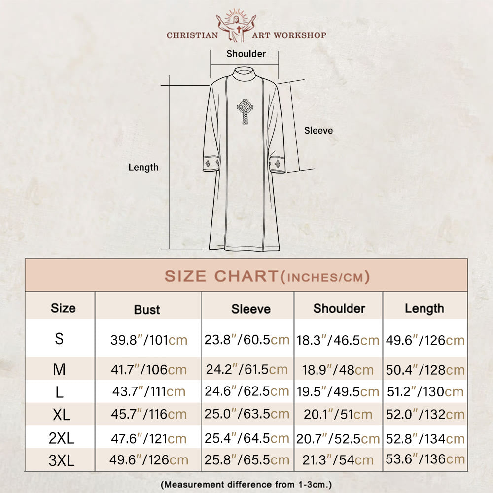 Christianartworkshop Multi - Style White Cassock: Ideal for Church Worship & Rituals - image 1