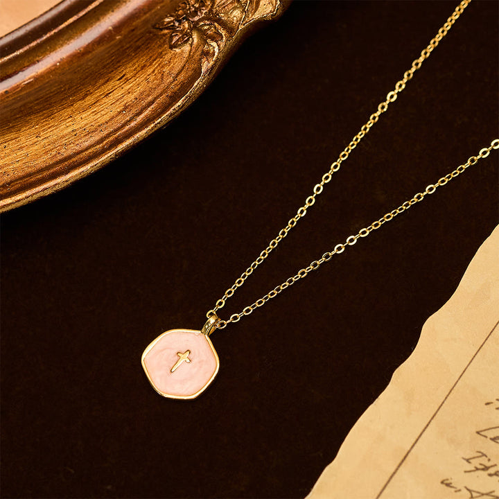 Christianartworkshop Geometric Cross Pendant Necklace in Pastel Hues - image 7