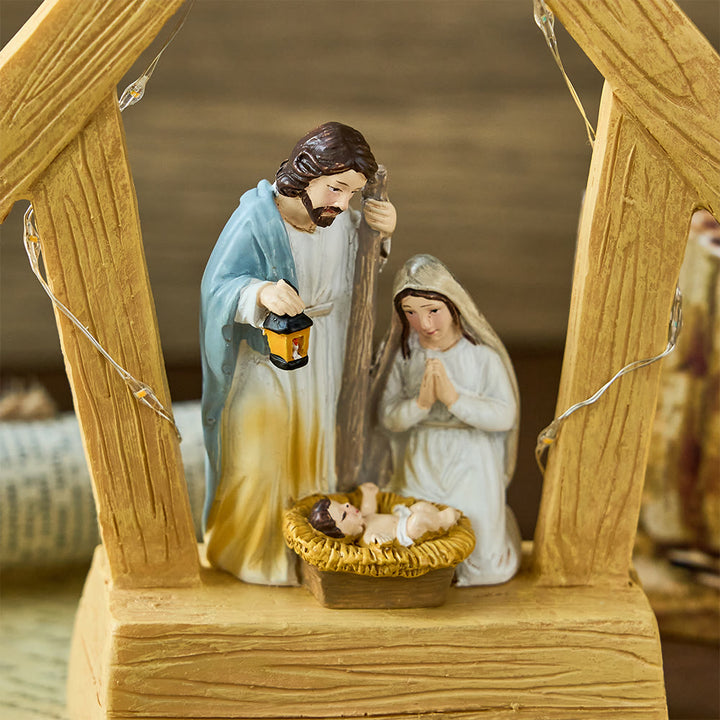 Christianartworkshop Illuminated Nativity Ornament: Sacred Birth & Festive Grace - image 4