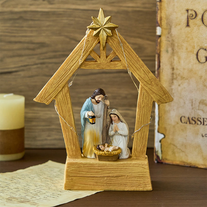 Christianartworkshop Illuminated Nativity Ornament: Sacred Birth & Festive Grace - image 5