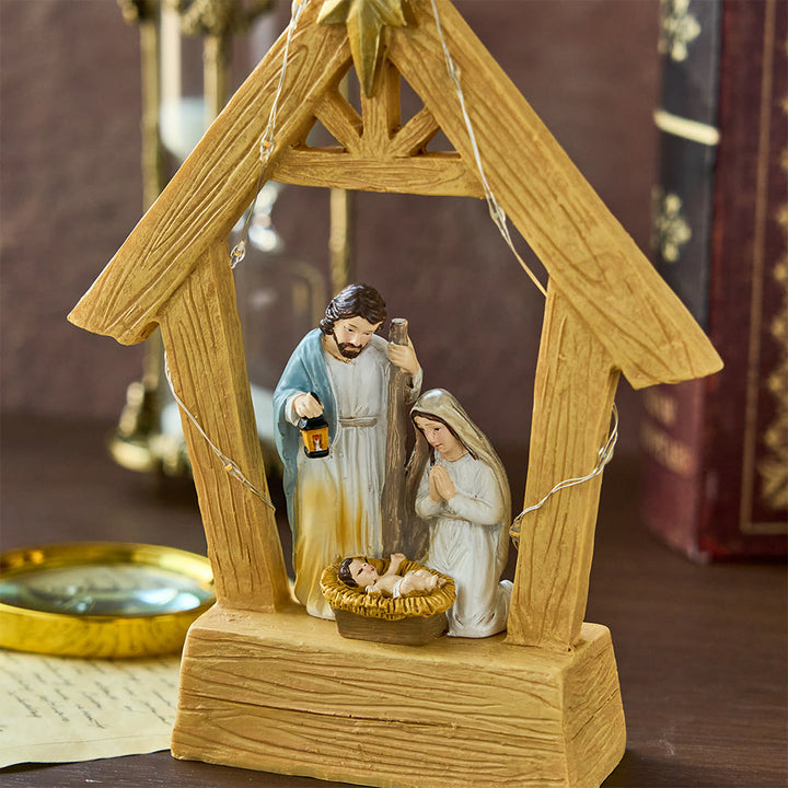 Christianartworkshop Illuminated Nativity Ornament: Sacred Birth & Festive Grace - image 2