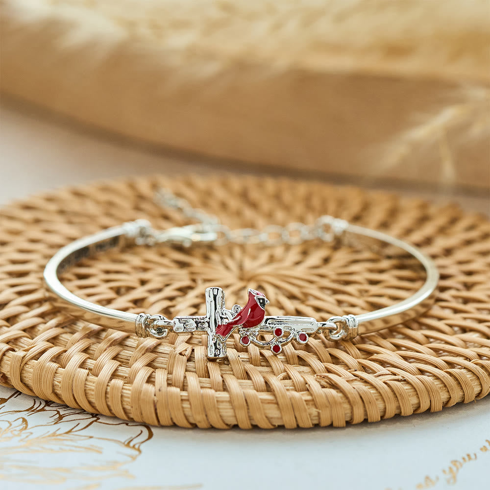 Christianartworkshop Cross Cardinal Adjustable Red Bird Bracelet - image 4