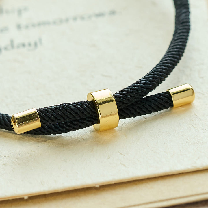 Christianartworkshop St. Benedict Medal Black Rope Cord Adjustable Bracelet - image 3