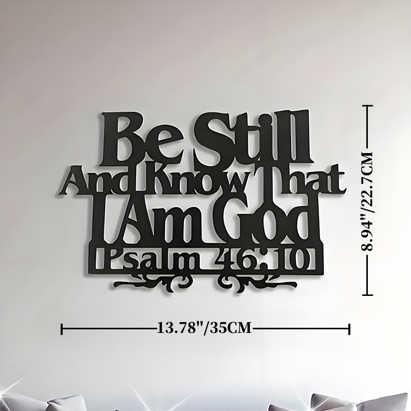 Christianartworkshop Psalm 46:10 Faith Decor: Quiet Reminder of His Sovereignty - 13.78''*8.94''/35*22.7cm - image 7