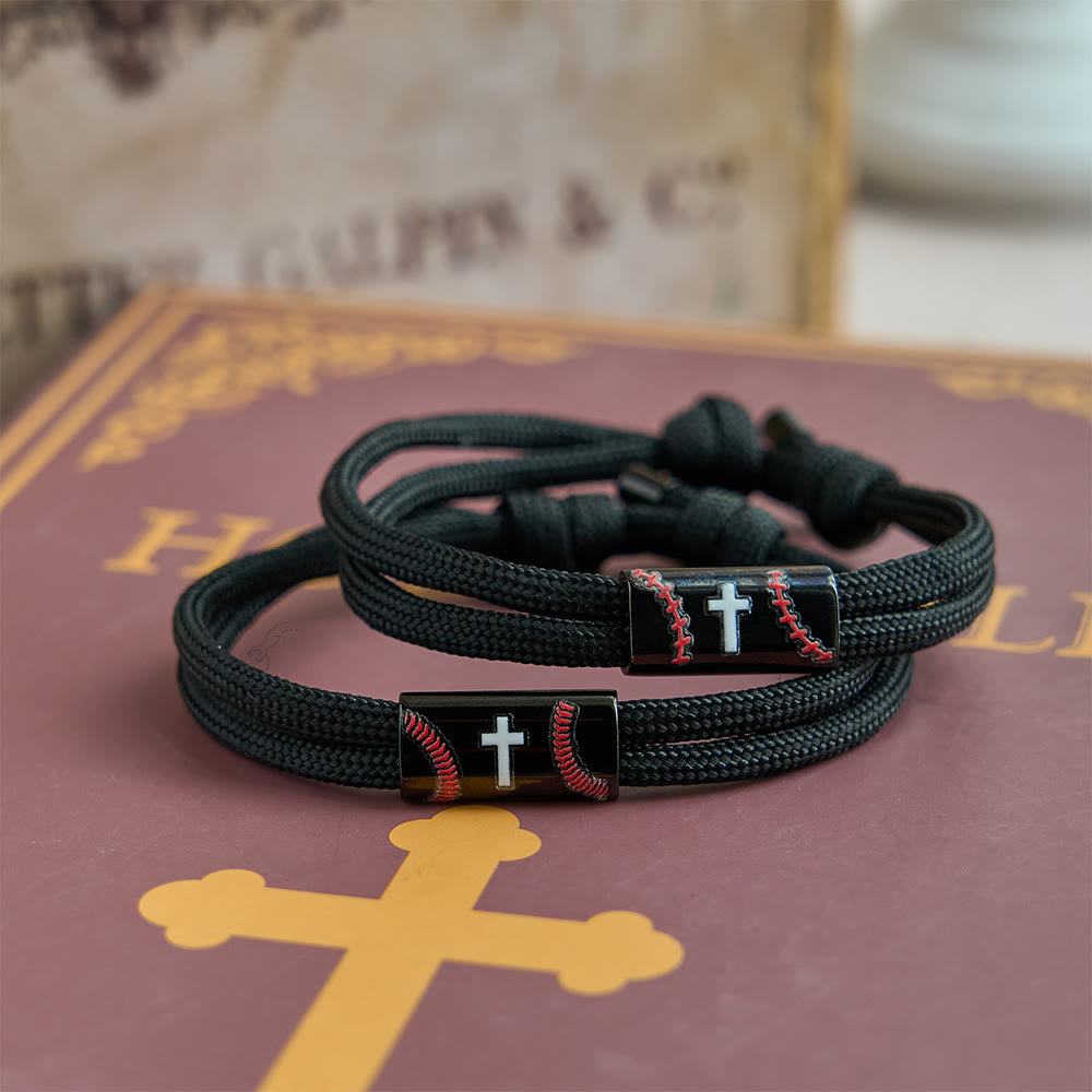 Christianartworkshop Cross Paracord Basketball Soccer Baseball Bracelet: Faith & Sport Companion - image 3