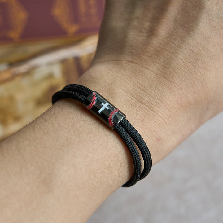 Christianartworkshop Cross Paracord Basketball Soccer Baseball Bracelet: Faith & Sport Companion - image 7