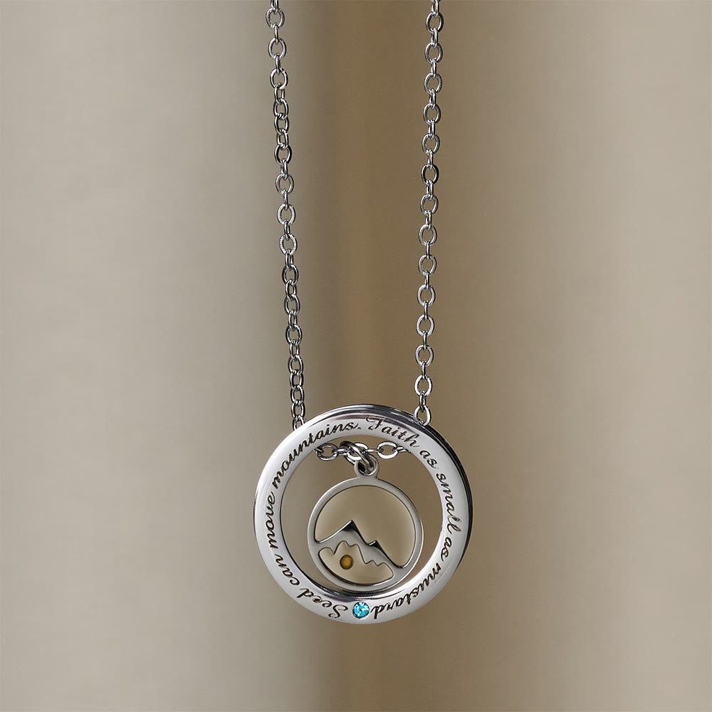 Christianartworkshop Faith As Mustard Seed Necklace: Varied Charms & Sacred Symbol for Daily Wear - Round Mount - image 14