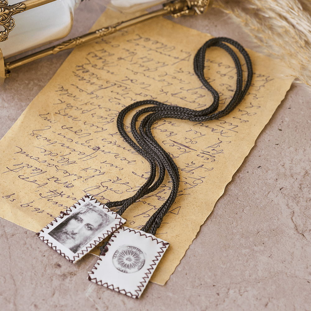 Christianartworkshop Jesus' Holy Face and Sacred Emblem of Mercy Scapular - image 3