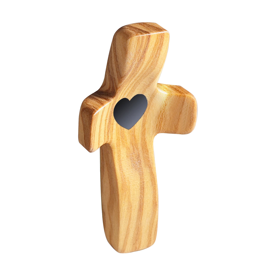 Modern Style Walnut Multicolor Thumb Cross Praying Handle Ornaments - Light-black - image 1