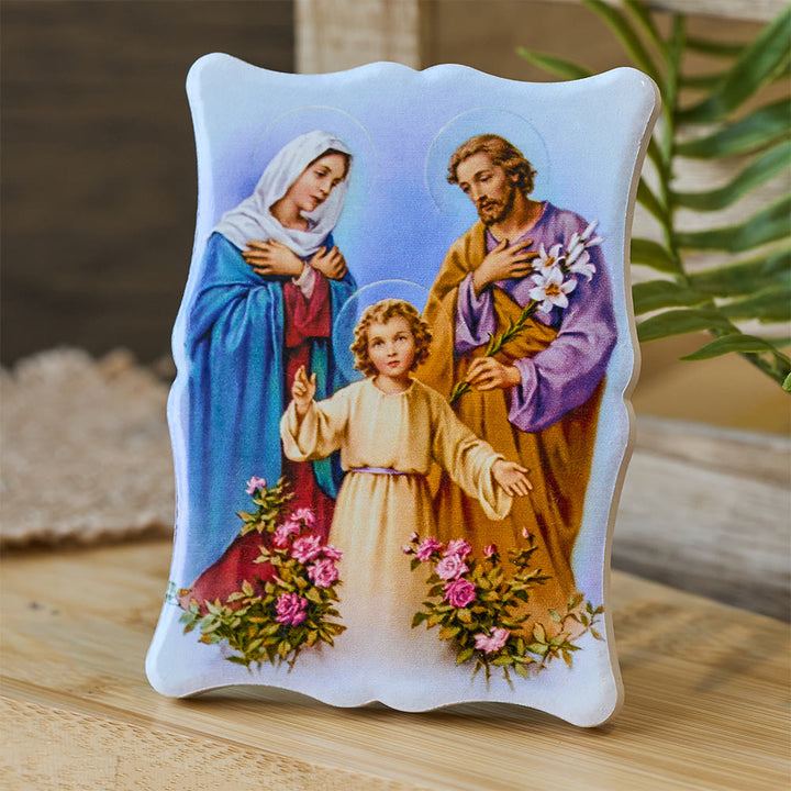 Christianartworkshop Vibrant Holy Family Ceramic Ornament: A Symbol of Familial Love and Grace - Holy Family - image 0