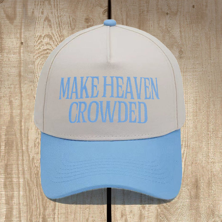 Christianartworkshop Make Heaven Crowded Structured Baseball Cap: Wear the Mission of the Gospel - Sky Blue - image 13