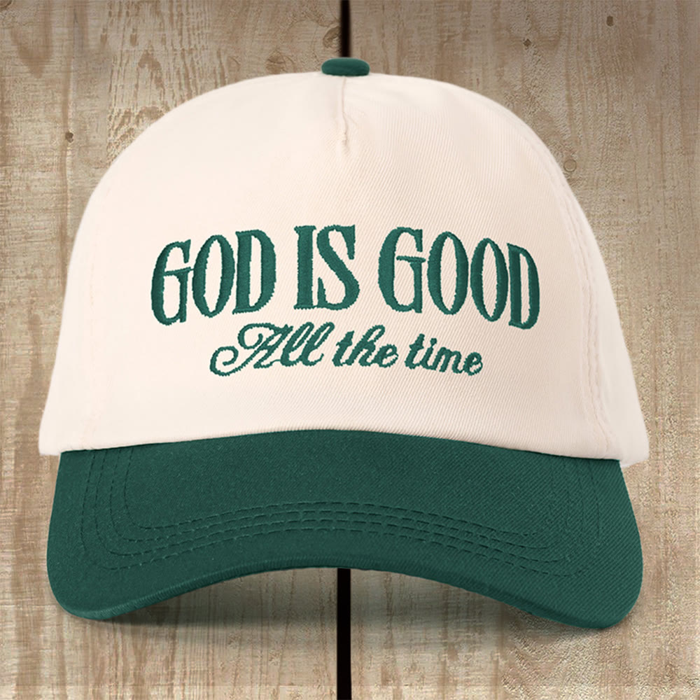 Christianartworkshop Encouraging God Is Good Cap: Thoughtful Gift for Every Believer - Dark Green - image 0